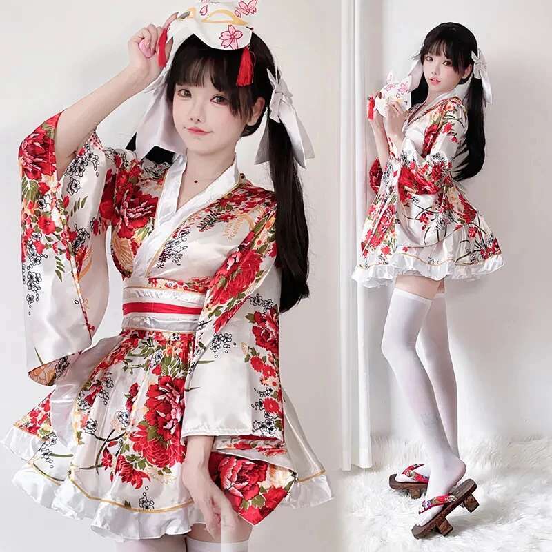 Ethnic Outfit - Japanese Modified Kimono Dress For Women