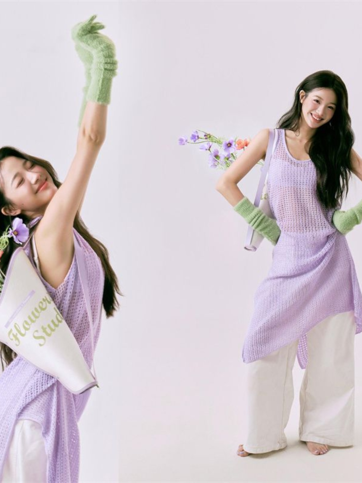 New Ethnic Fashion - Romantic Spring Flower Print Photography Studio