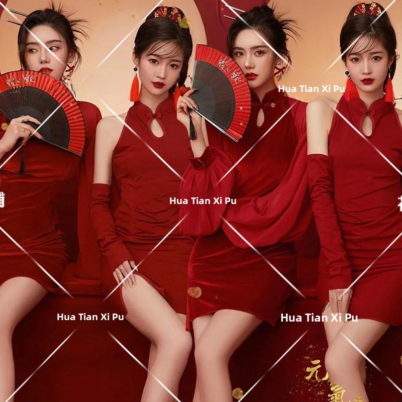 New Ethnic Fashion - New Year Vintage Photography Studio Fashionable