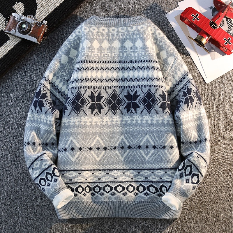 Men's Autumn and Winter Pullov - Ethnic Fashion Men 评论和价格
