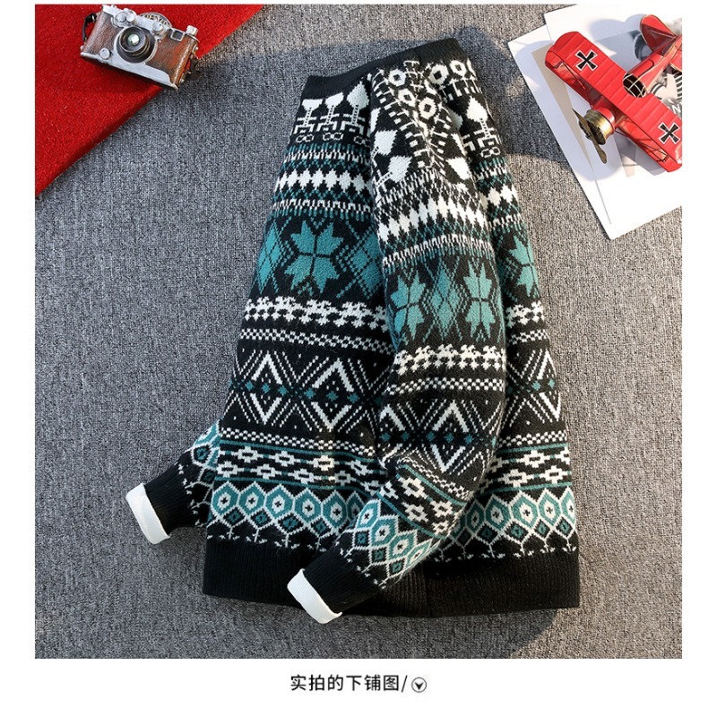 Men's Autumn and Winter Pullov - Ethnic Fashion Men 评论和价格
