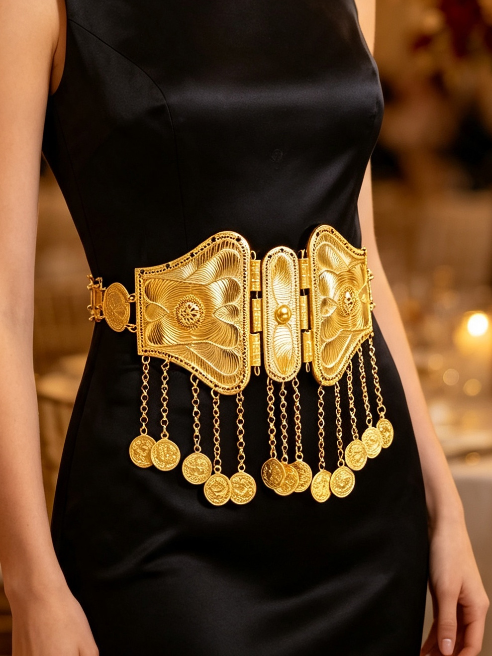 Vintage Golden Coin Tassel Wai - Ethnic Fashion Co In 评论和价格
