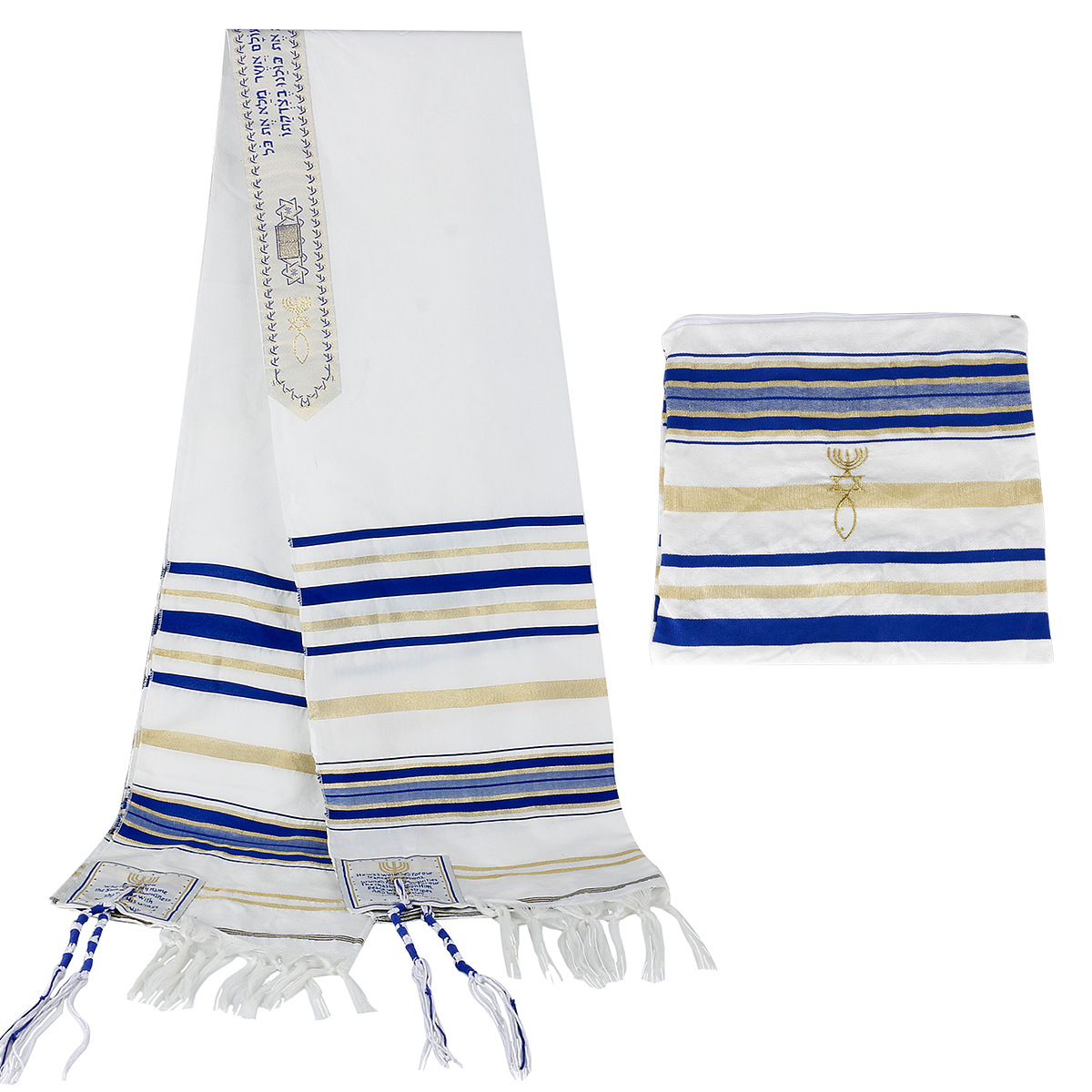 Jewish Tallit Israeli Prayer S - Ethnic Fashion Men 评论和价格
