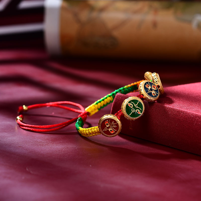 Tibetan Bracelet Hand Woven Ro - Ethnic Fashion Way 评论和价格