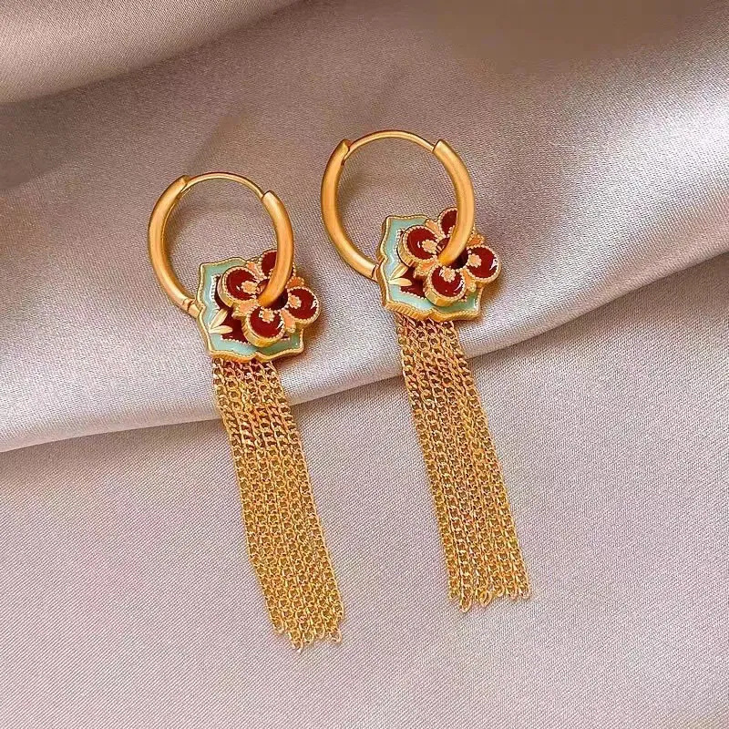 New Chinese Fashion Flower Sha - Ethnic Fashion Way 评论和价格