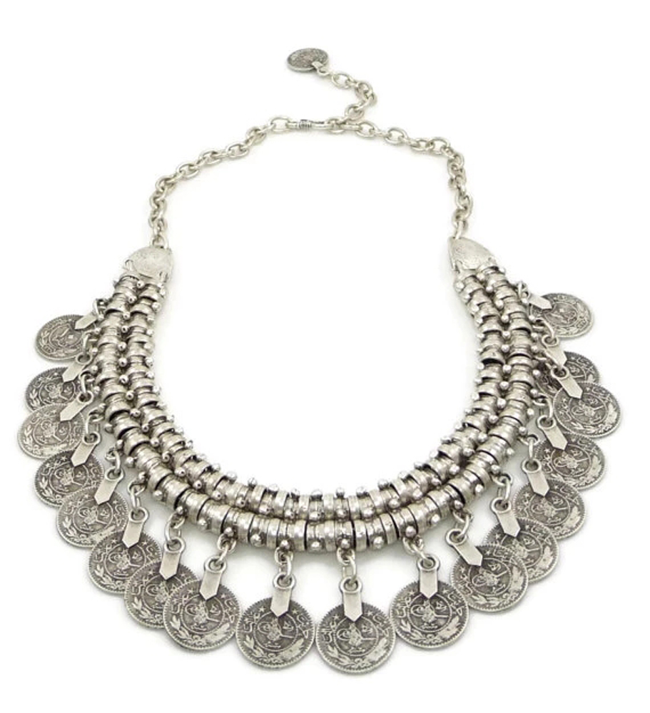Multi-style Vintage Coin Choke - Ethnic Fashion Pakistan 评论和价格