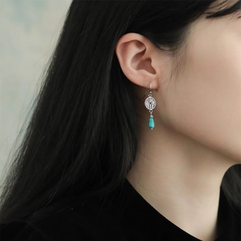 925 Sterling Silver Earrings A - Ethnic Fashion Co In 评论和价格