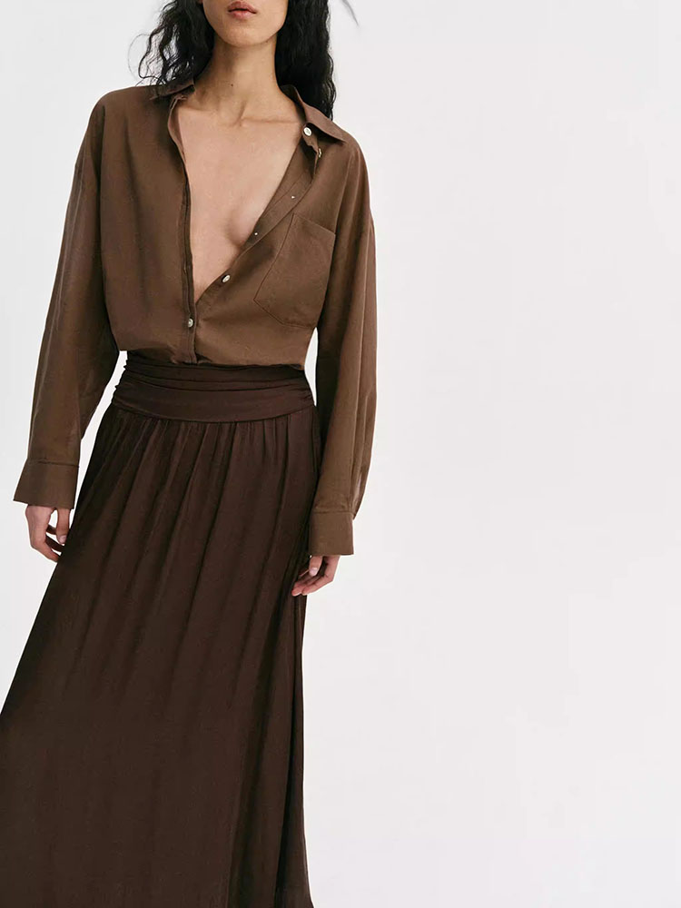 New Summer Women's Midi Skirt  - New Ethnic Fashion 评论和价格
