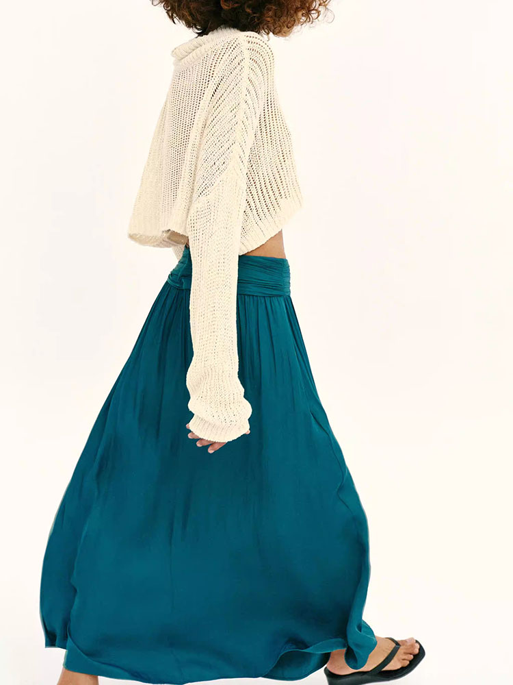 New Summer Women's Midi Skirt  - New Ethnic Fashion 评论和价格
