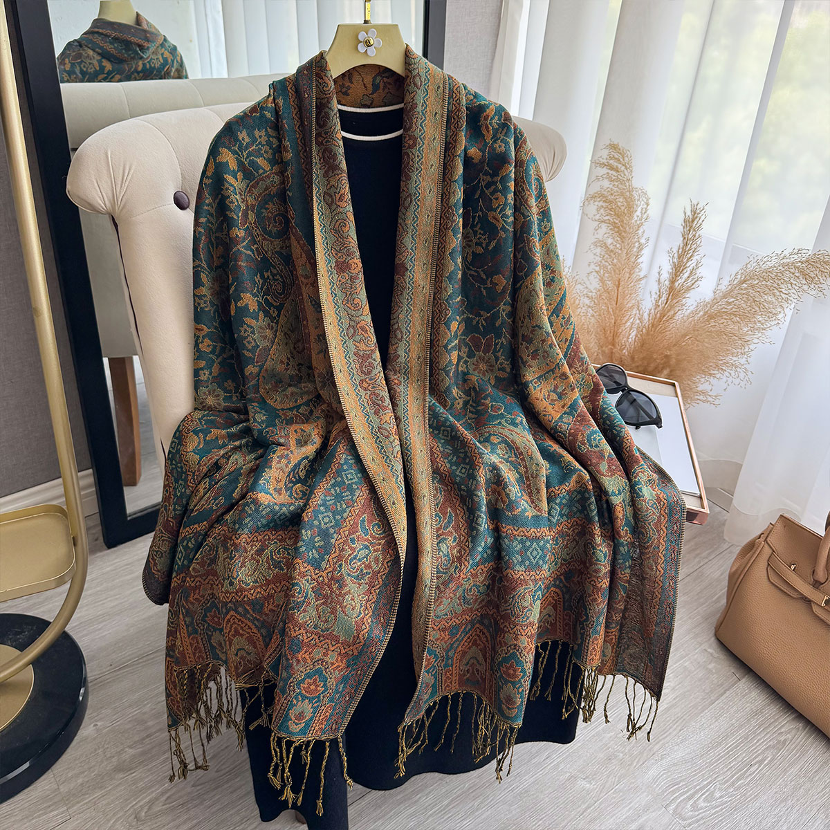 2025 Tassel Blanket Design Eth - New Ethnic Fashion 评论和价格