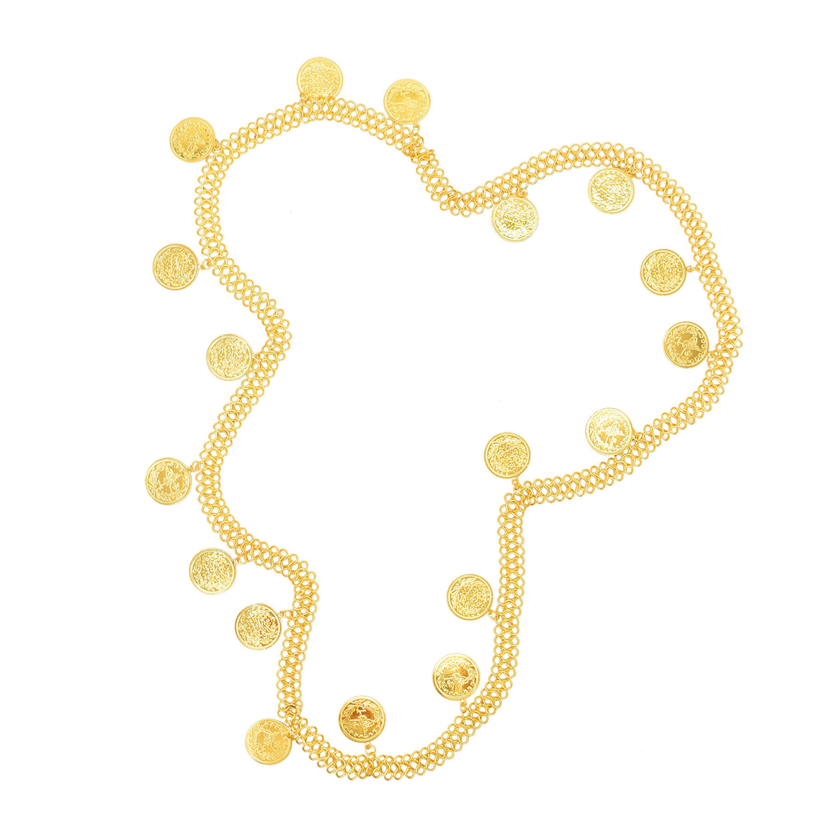 Gold Plated Simple Large Coins - Ethnic Fashion Co In 评论和价格